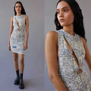 Urban Outfitters Map Print Dress